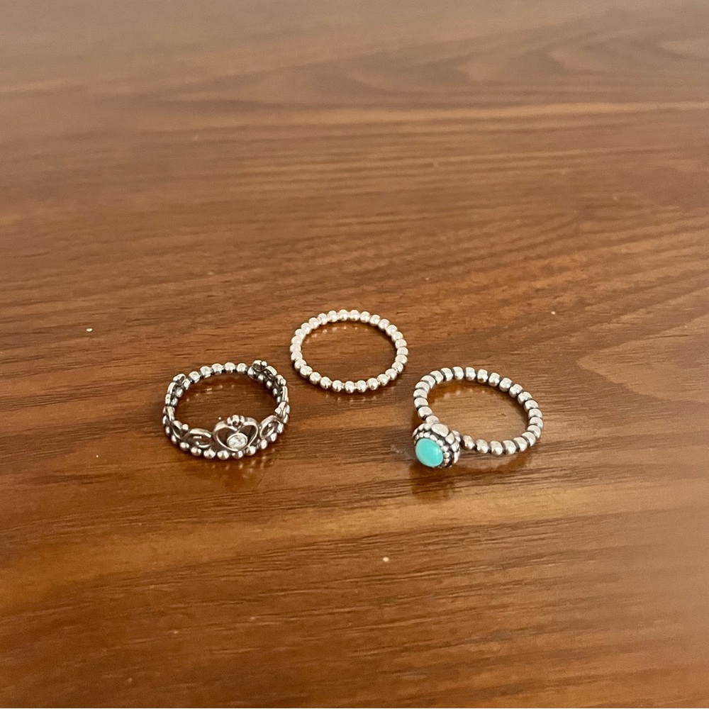 Set of 3 Pandora Rings